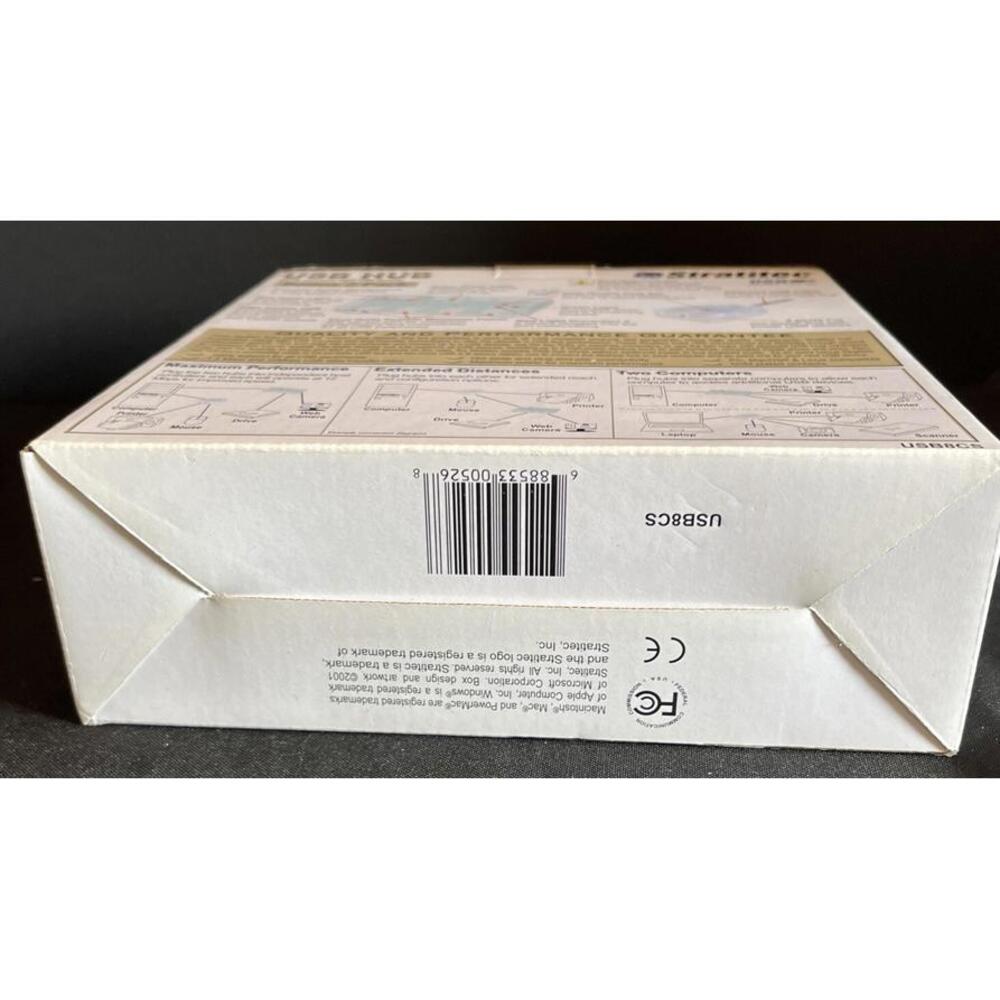 Stratitec 4 Port USB Hub Bonus 2 Pk  NIB Connect 8 USB Devices Flash Hard Drive - Picture 3 of 7